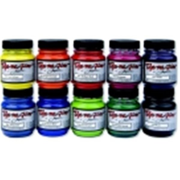 Jacquard Products Jacquard Dye-Na-Flow Non-Toxic Specialty Paint Set - 2.25 Oz. Jar; Set 10 401510